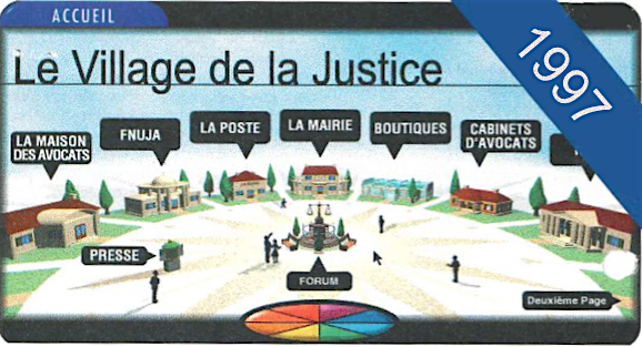 Page d'accueil au lancement du Village en janvier 1997...