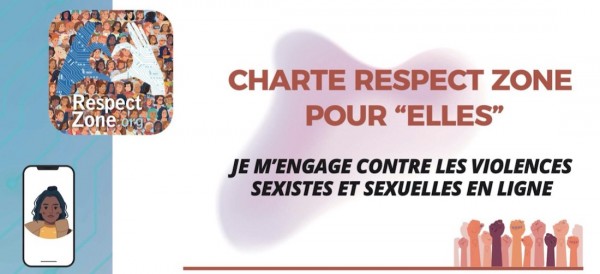 Lutte contre les violences sexistes et sexuelles en ligne : la Charte Respect zone pour "elles".